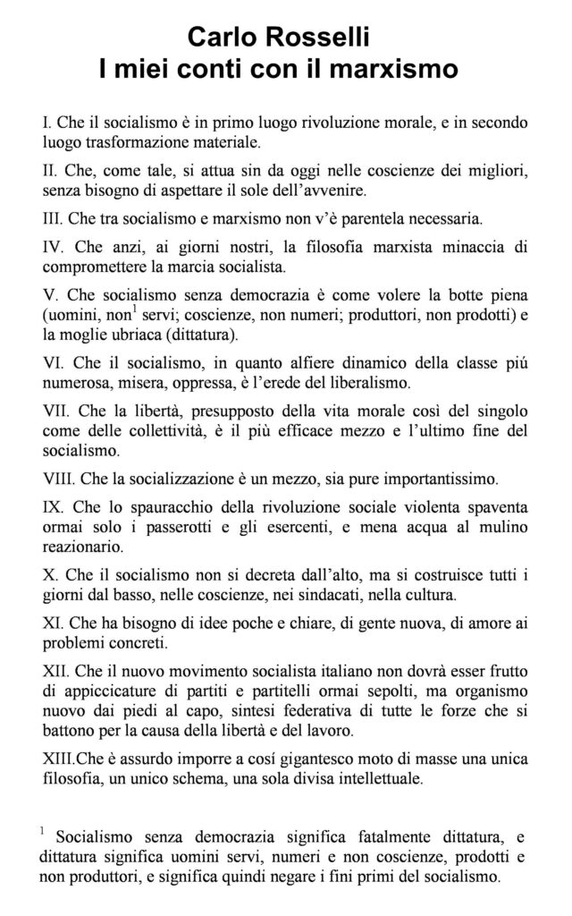 23 I miei conti con il marxismo