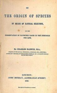 03 Il frontespizio dell'edizione del 1859 de L'origine delle specie